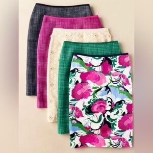 Talbots 10 Navy Tweed Lined Pencil Skirt